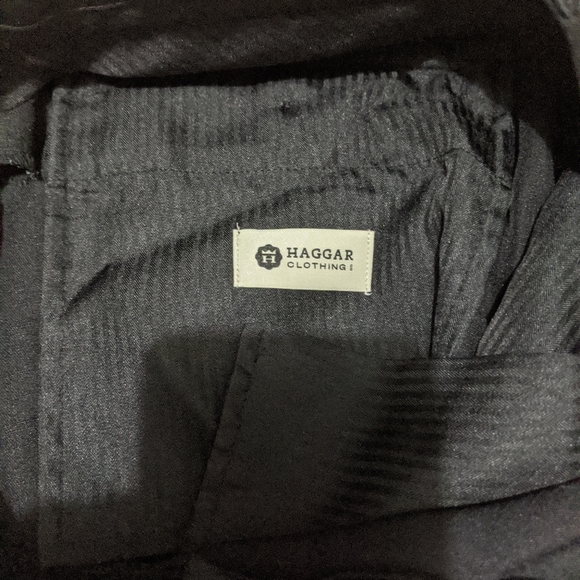 Haggar clothing black dress pants 32 x 30 - Picture 2 of 4